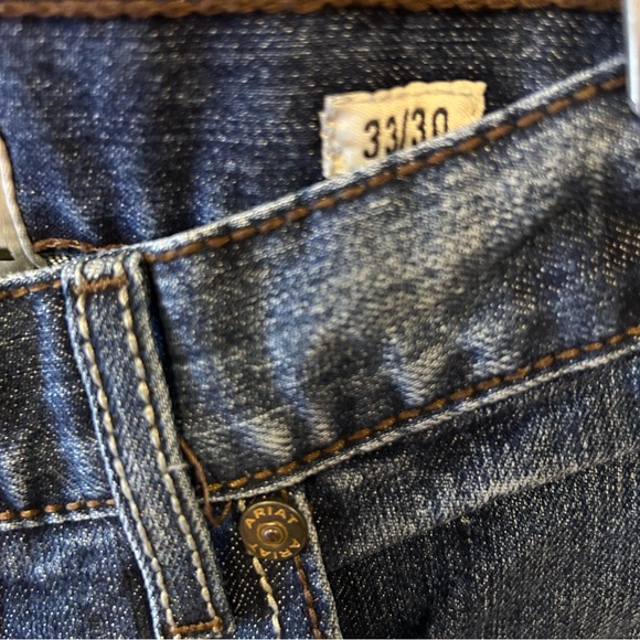 Ariat Men's M5 Dark Indigo Straight  leg Jeans in size 33/30 - Picture 4 of 11